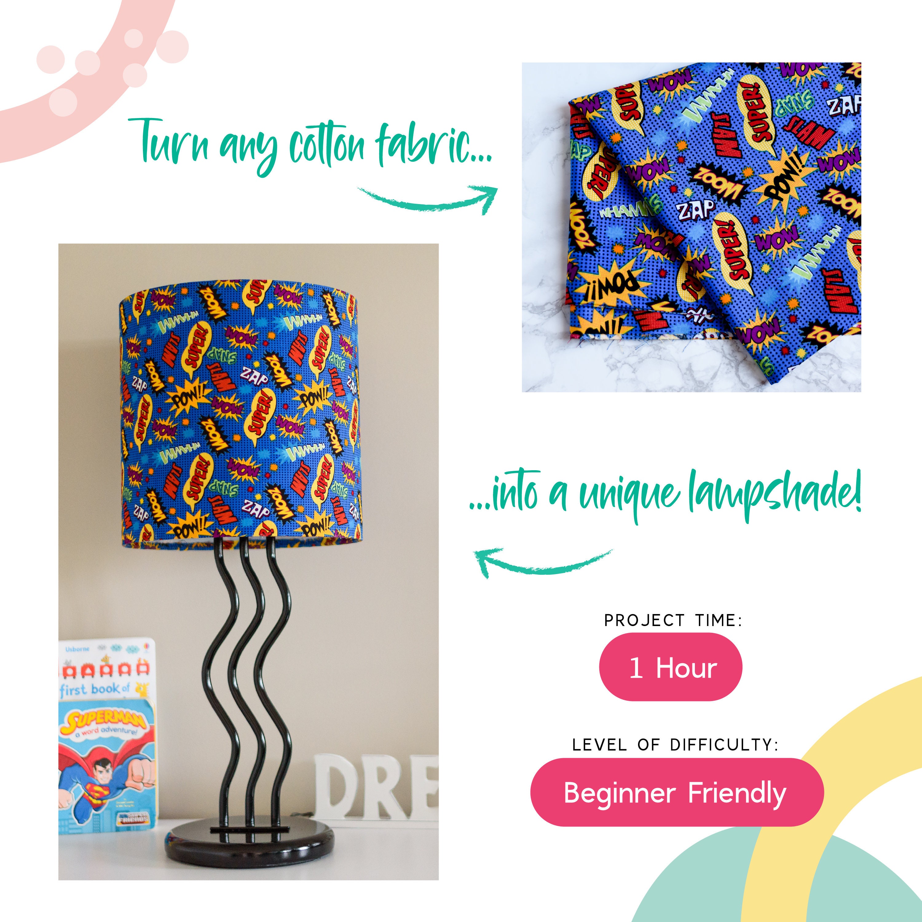 A Spotlight on Adhesive Styrene + How to Make a Lampshade You Love - Makely