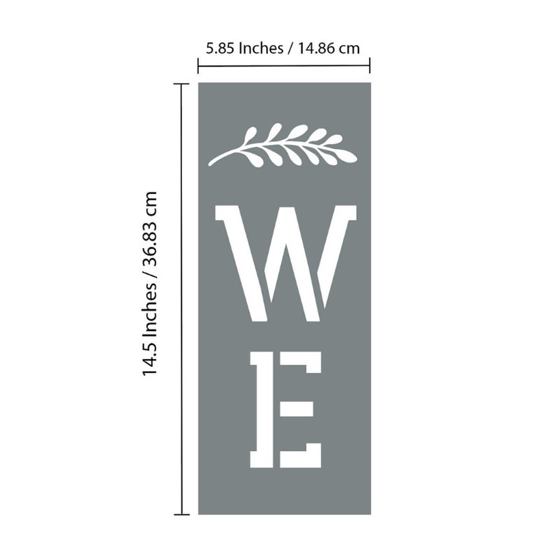 large vertical welcome sign stencils for painting on wood