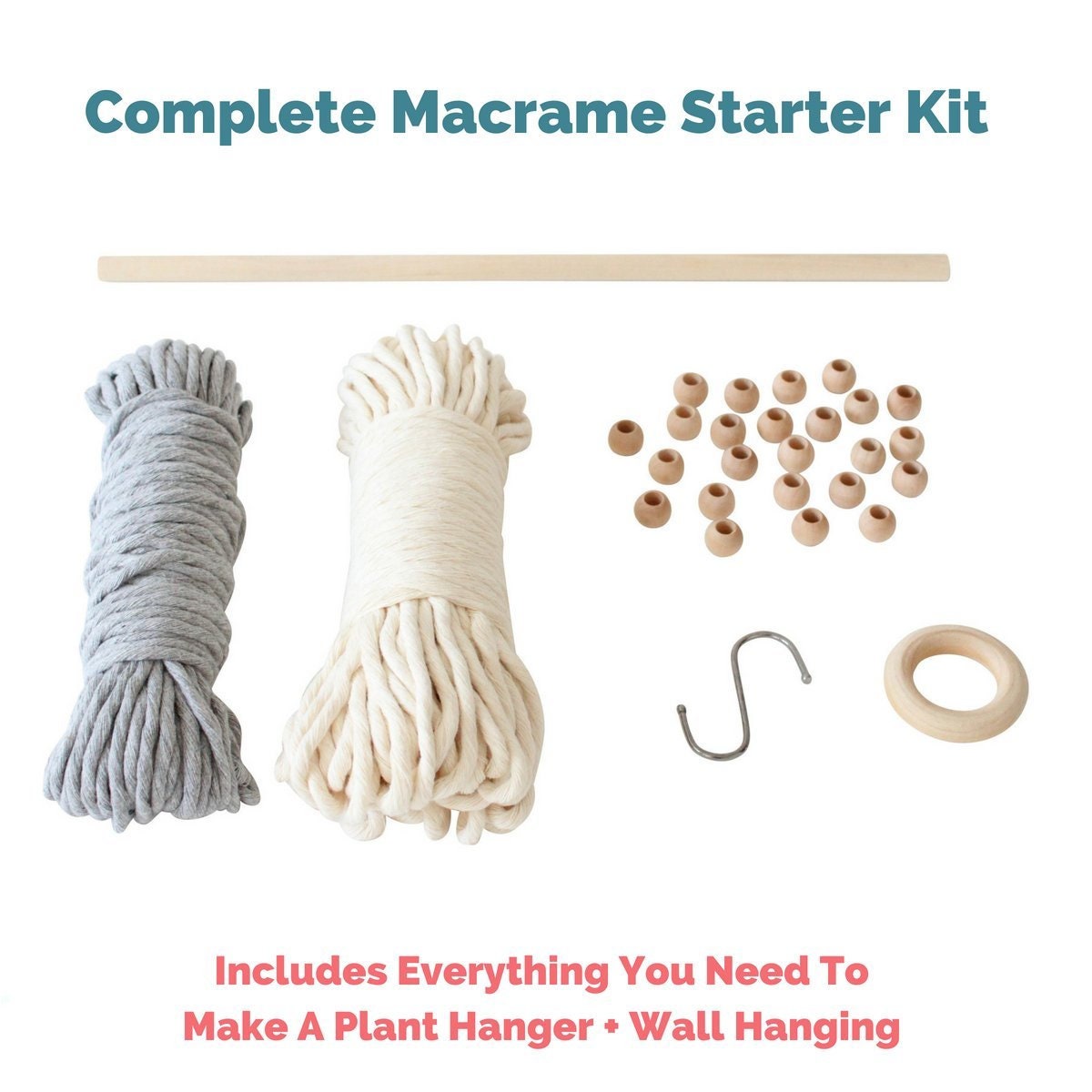 DIY Macrame Kit Includes All Macrame Supplies Needed to Make Etsy