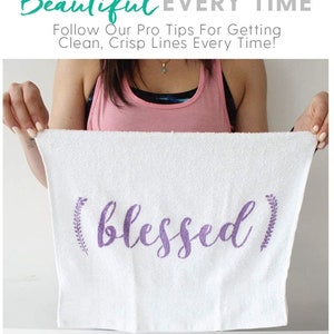 Blessed Stencil and Home Sweet Home Stencil Modern Word Stencils for Making a DIY Sign DIY Wall Decor Set of 2 Reusable Sign Stencils image 7