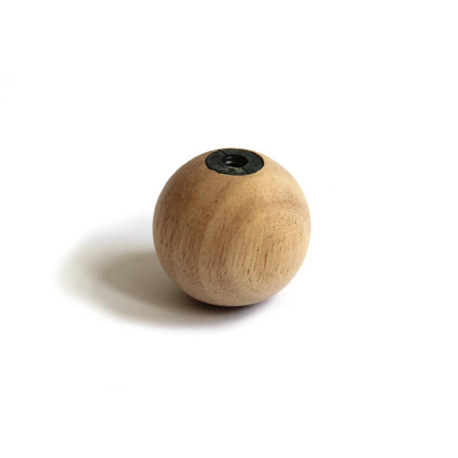 2 Pack Pine Wood Ballshaped Lamp Finial for DIY Custom Etsy