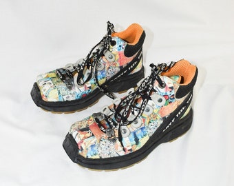 The Art Graphic Print Chunky Ankle Boots / EU 36, US 5.5