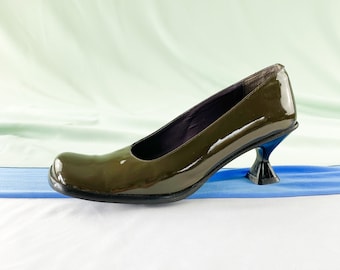 olive green ladies shoes