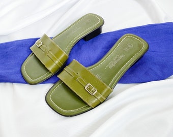 olive green sandals dsw
