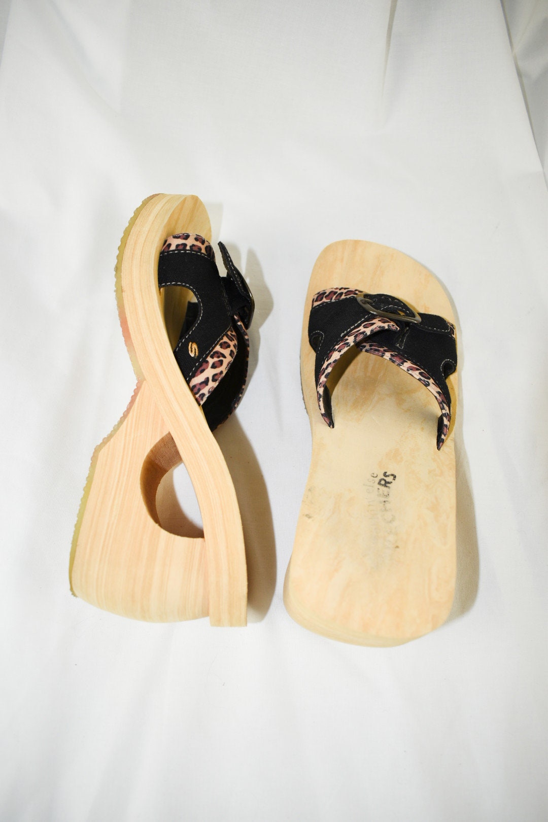 skechers animal print sandals