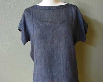Vintage Ann Taylor Linen Blouse Size Medium