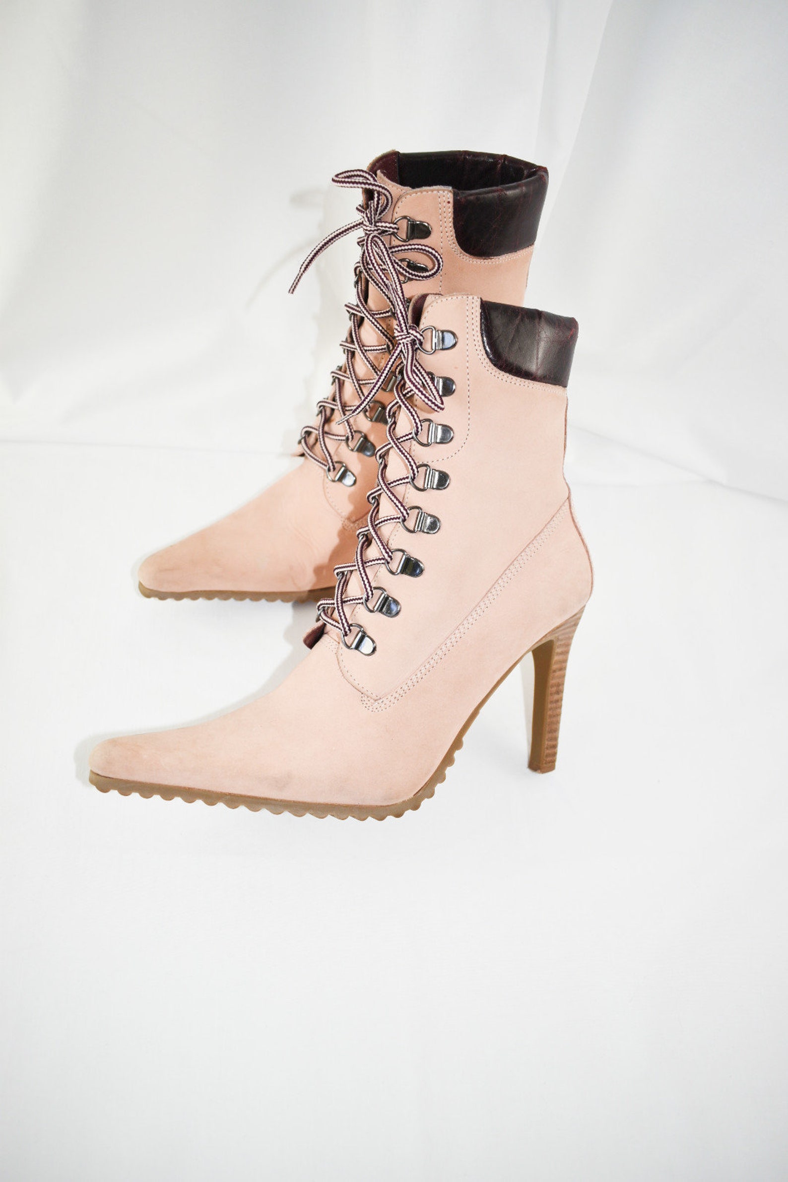 steve madden pink block heel