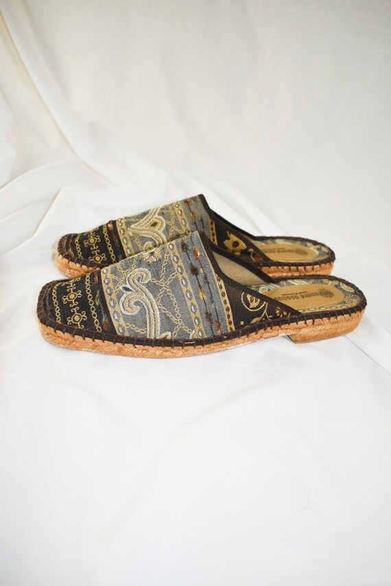 Y2K Brocade Tapestry Mules / Flats / Size 10