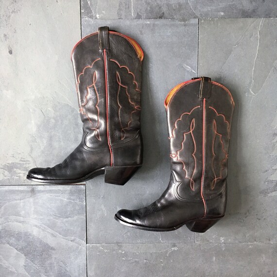 tony lama cross inlay cowgirl boots