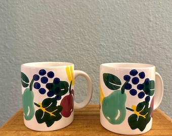 Vintage  Waechtersbach Spain Fruit Mugs