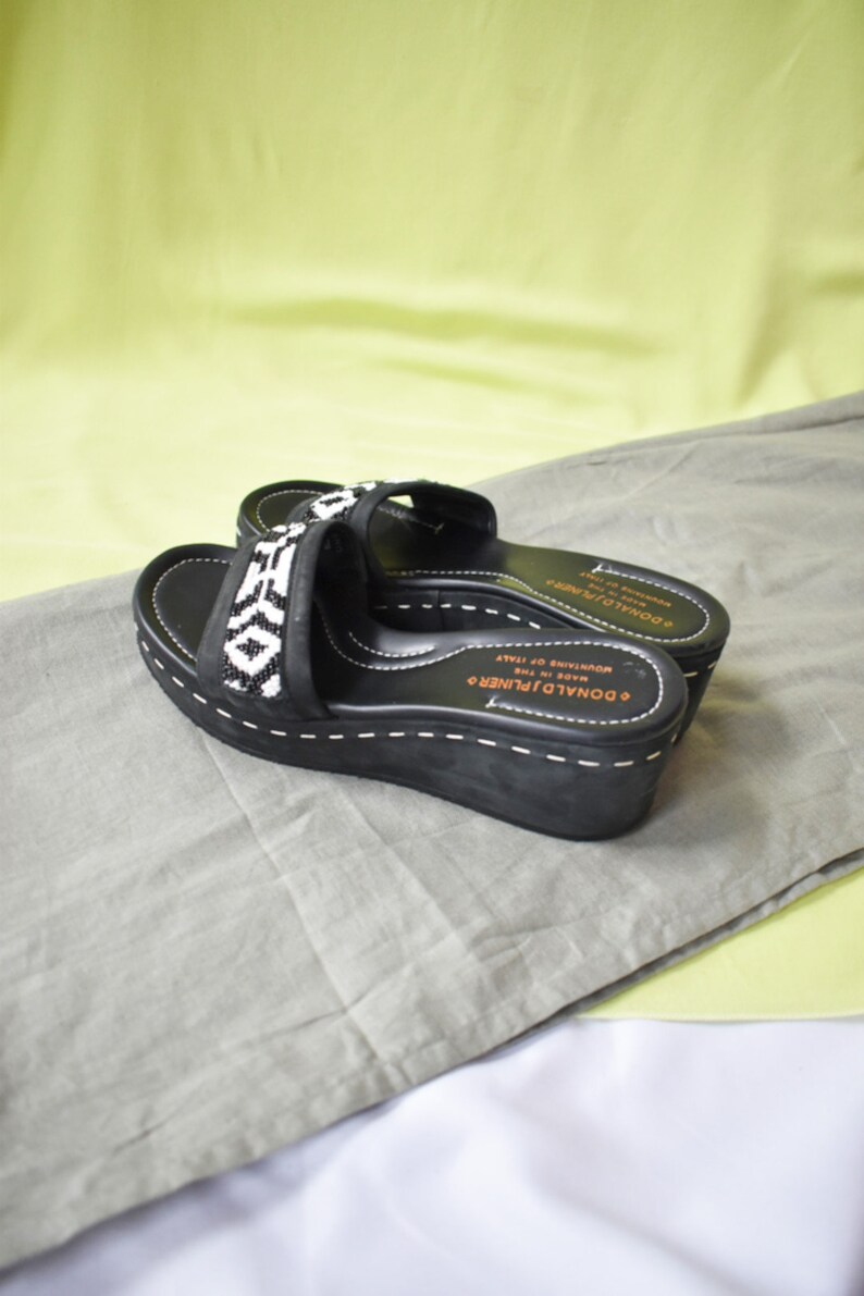 donald pliner beaded sandals