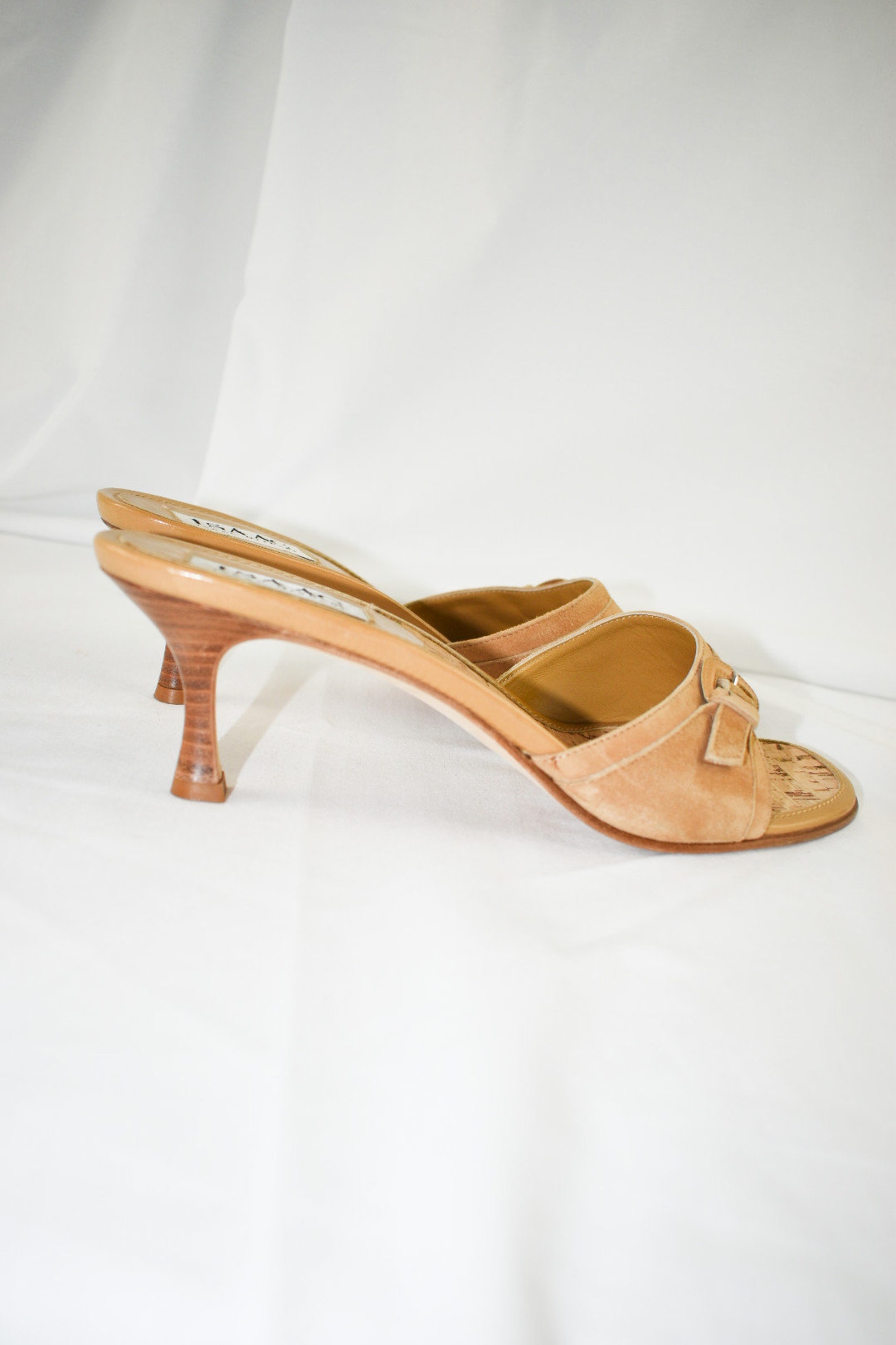 tan slide heels