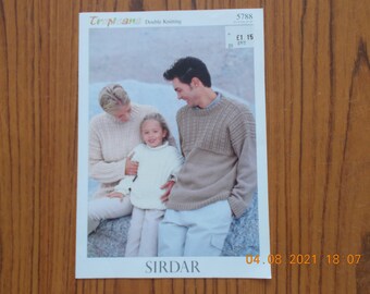 Sirdar jumper pattern for children and adults - 5788