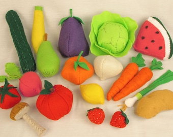 Ensemble de fruits de feutre pour enfants