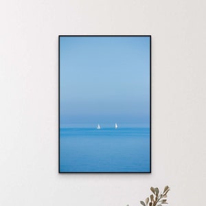 Corfu Print • Greece Poster • Blue Ocean • Maritime Photo • Mediterranean Sea