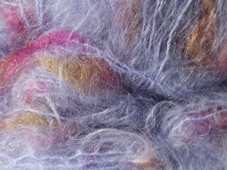 Mohair blend Luxury YES yarn by WENDY in blue lavender 498 image 3