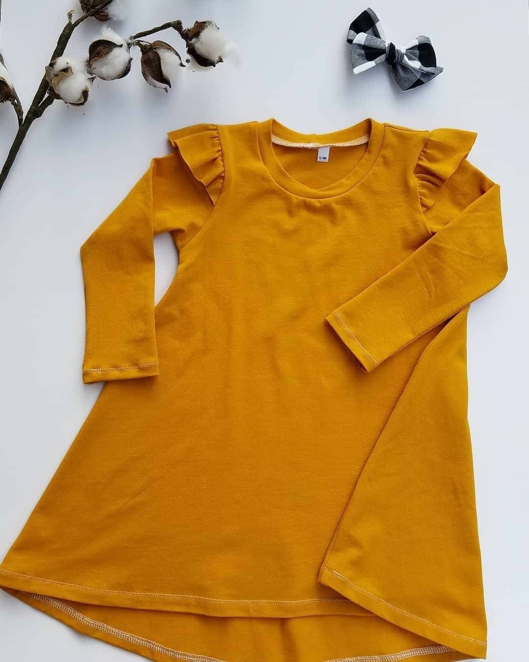 Mustard Dress Autumn - Etsy