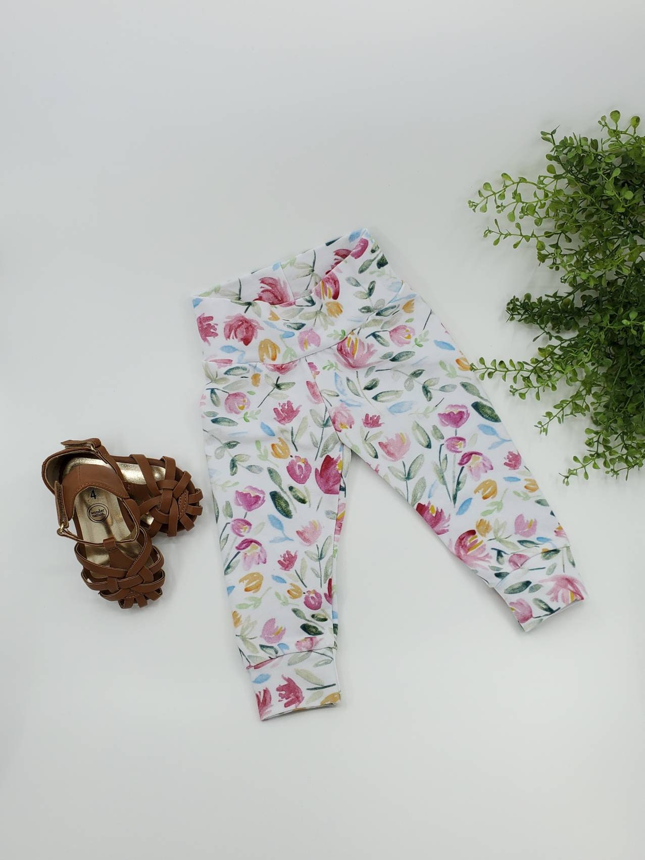 Floral Baby Leggings oeko Tex Certified Baby Clothes Skinny Pants for Baby  Flower Baby Pants Baby Shower Gift Girl Leggings 