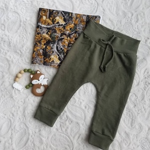 Olive Joggers, Leggings, Girl Joggers, Boy Joggers, baby pants, baby joggers, baby leggings, Toddler Joggers, Olive, baby joggers