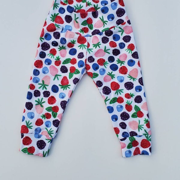 Berry Leggings, Leggings,Girl Leggings, baby pants, baby leggings, Toddler leggings, berry, strawberry, blueberry, raspberry leggings