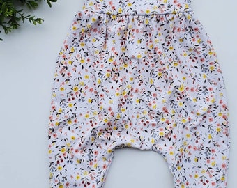 White Dainty Floral Romper, Romper, baby romper, toddler romper, girl romper, girl clothing, baby, coral, yellow, blue, floral romper