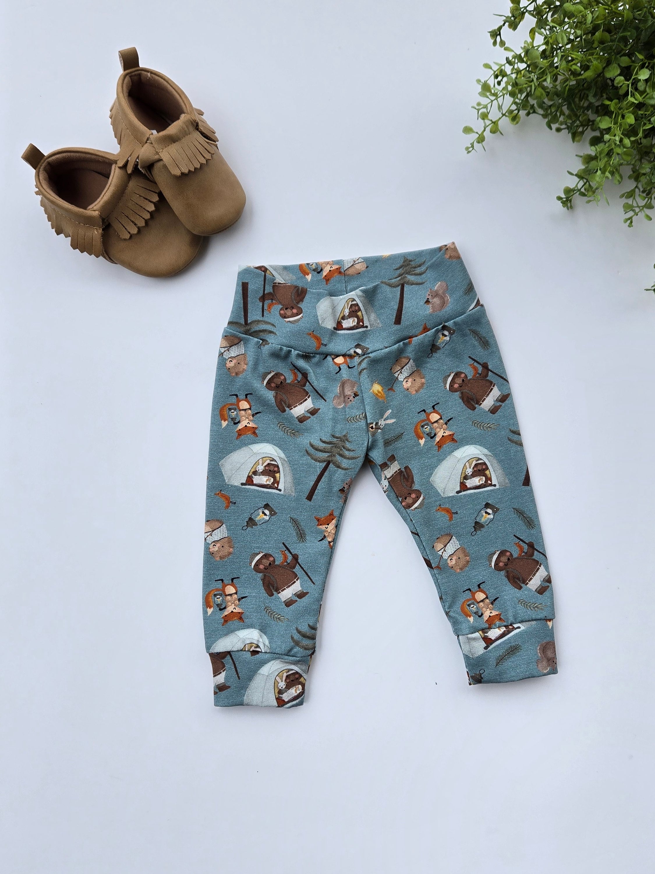 Camping Leggings: Woodland baby pants