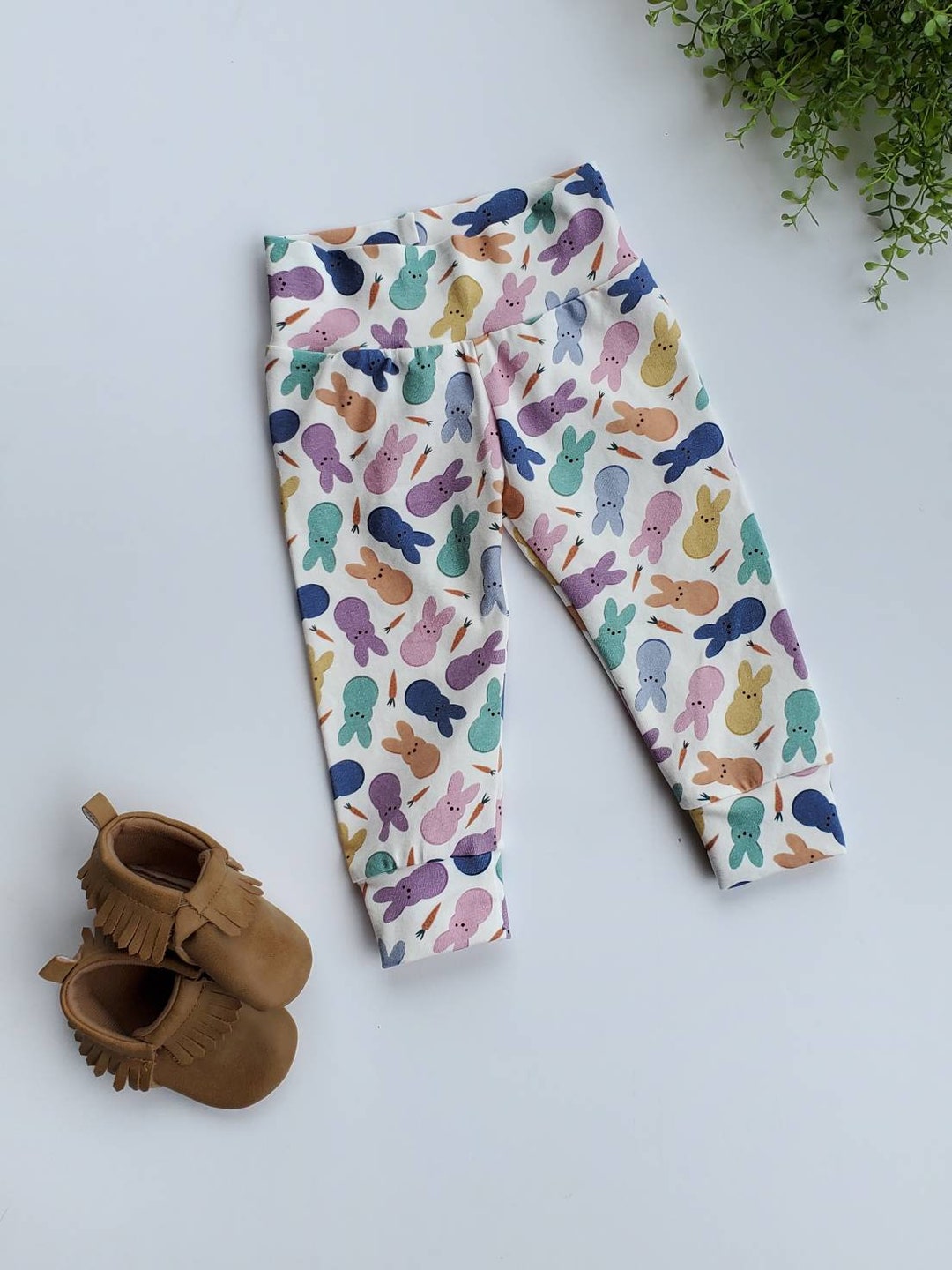 Bunny Leggings, Easter Leggings, Girl Leggings, Baby Leggings, Toddler