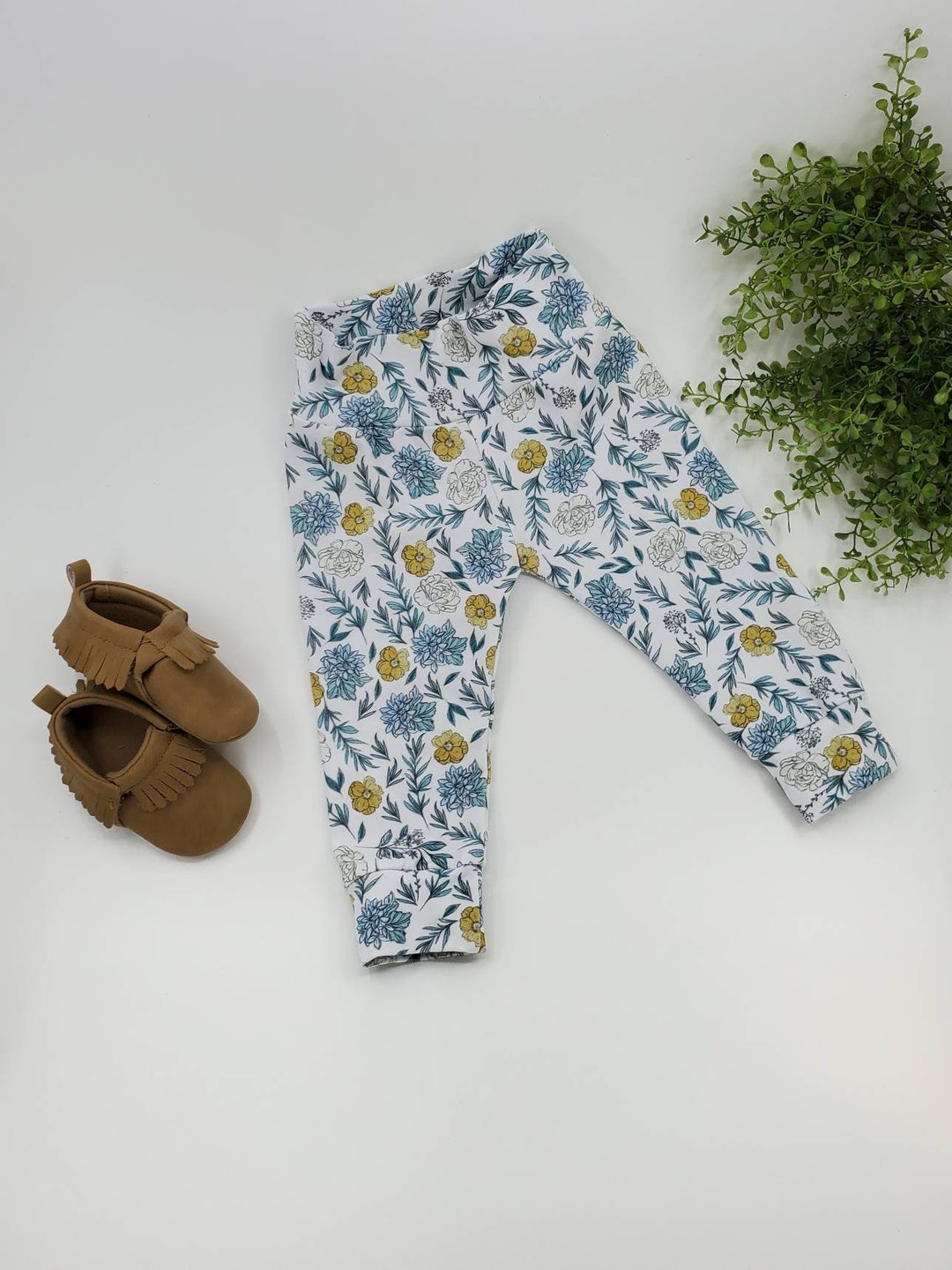 Bimbalo - Flower Detail Leggings Set - Baby Blue main image 0