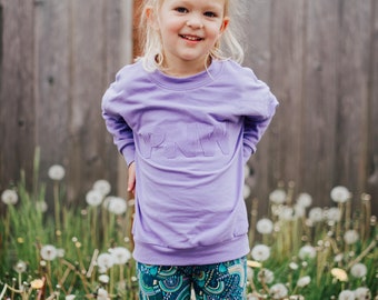Purple Crewneck - Etsy