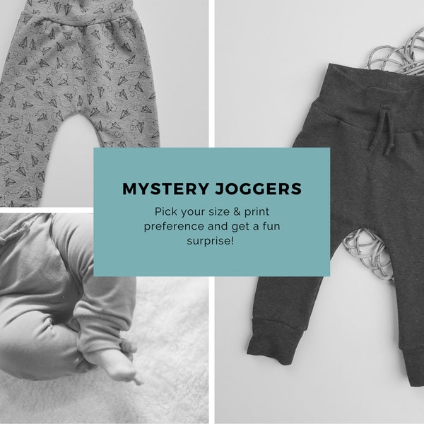 Joggers,Mystery Joggers,Girl Joggers,Boy Joggers,baby pants,baby leggings,Toddler leggings,Jogger grab bag,mystery joggers,surpise joggers