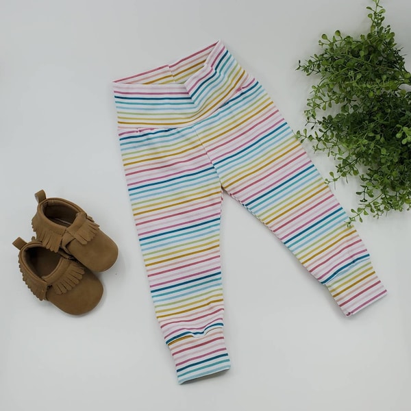 Stripped Leggings, pastel Stripped Leggings,Girl Leggings,boy leggings,baby pants,baby leggings,pastel stripe, pink, blue, yellow, stripes