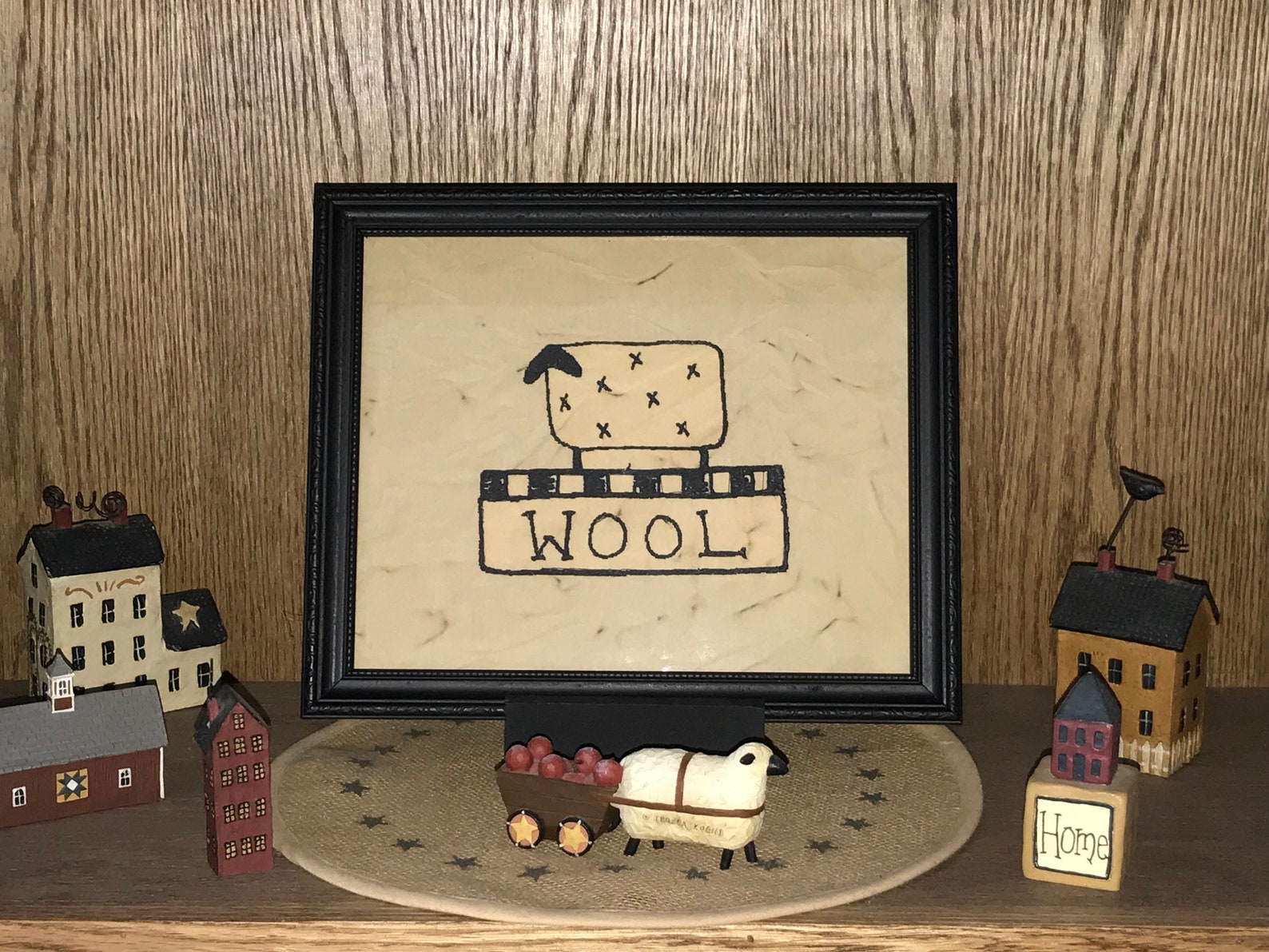 Primitive Embroidered Wool Sign - Etsy