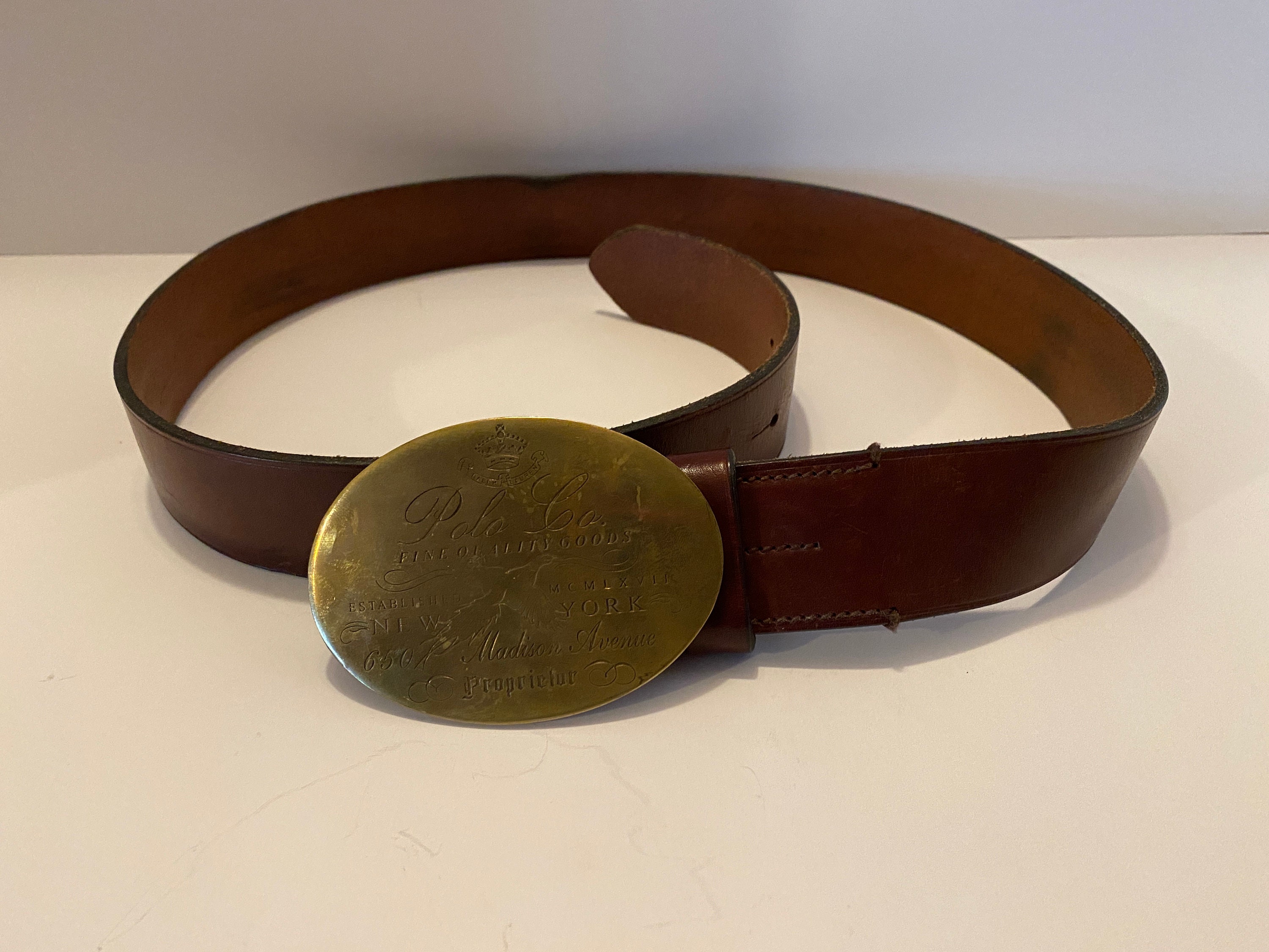 LV Cut Out Oval Buckle Belt Size 90/36