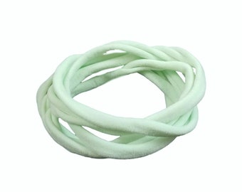 30pcs Nude Nylon Headband Thin-Super Soft-Stretchy-Non Dents AU Seller