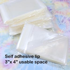 Cellophane Bags | OPP Self Adhesive Cello Bags | Clear Bags for Jewelry, Treats & Party Favors, 100 pcs