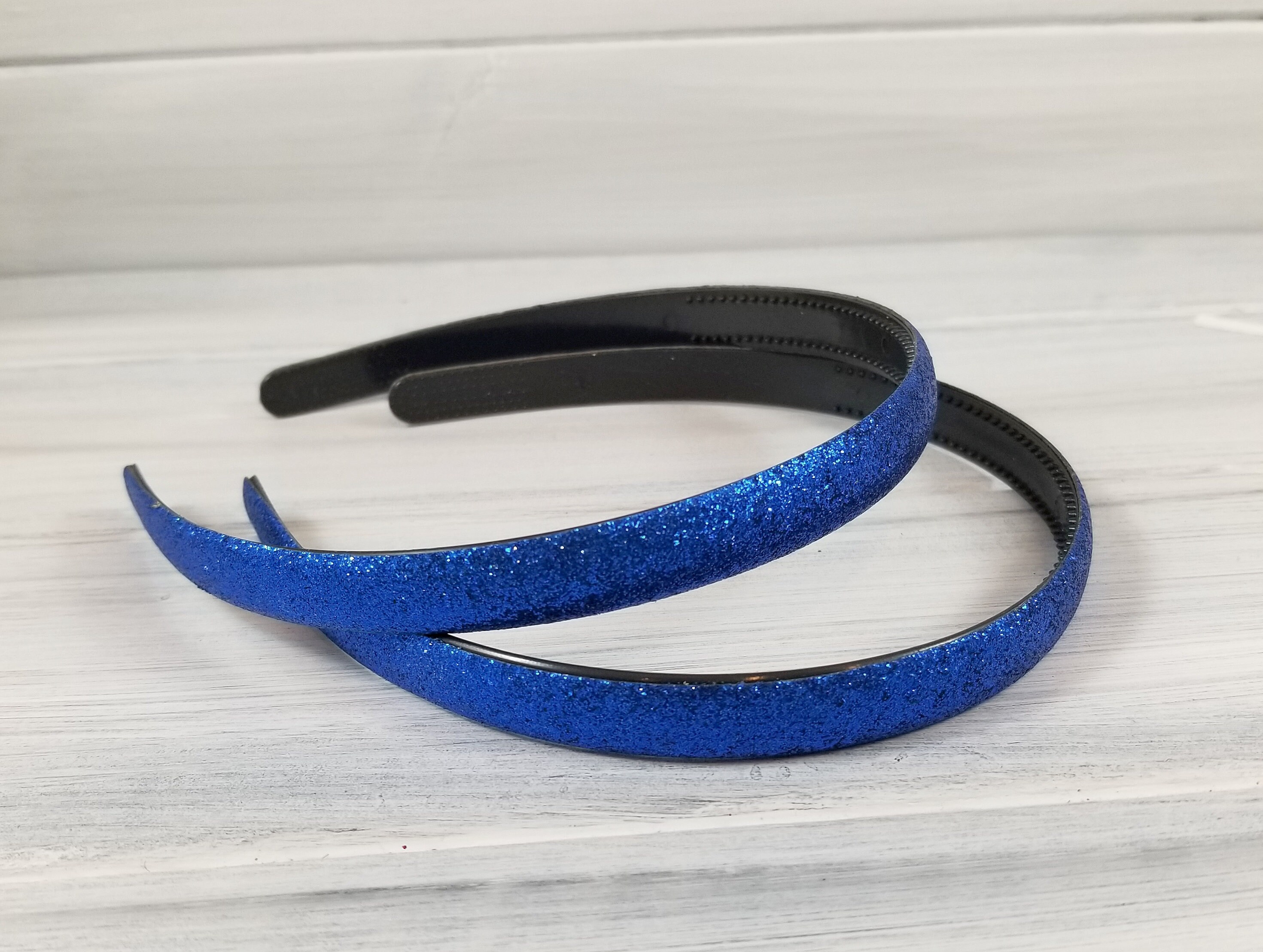 Glitter Headbands Royal Blue 13 mm Etsy