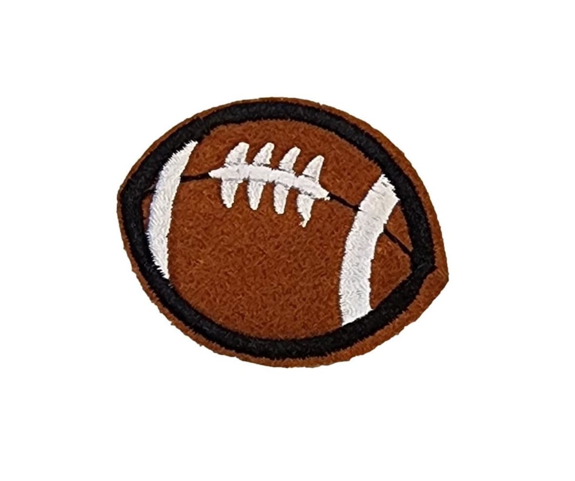 2 Football Iron on Patches, 5cm Soccer Ball Sew on Patch, Embroidered  Fabric Appliques, Embroidery Craft Supplies 