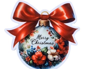 5 PCS Christmas Ornament Planar Resin Flatbacks for Card Making, DIY Magnets
