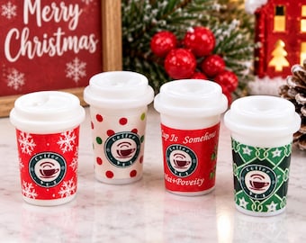 5 PCS Miniature Coffee Cups, 3D Kawaii Decoden Charms for Dollhouse, DIY Jewelry
