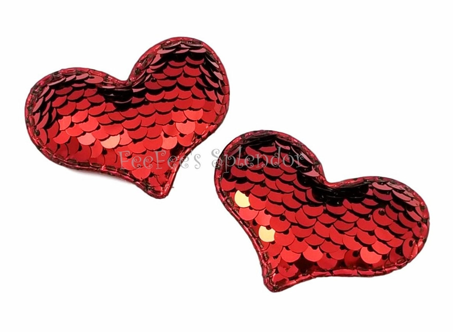 sequin hearts