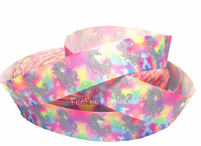 Unicorns 5//8/" wide grosgrain ribbon 5 yards listing