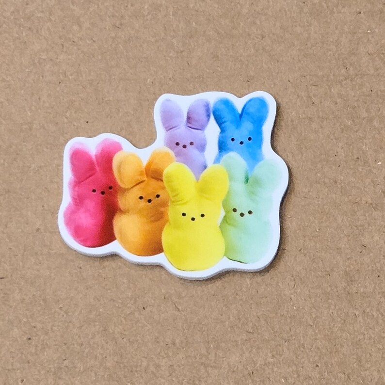 5 Easter Planar Resin Flatbacks | Bunny Cabochon | Rainbow Rabbit ...