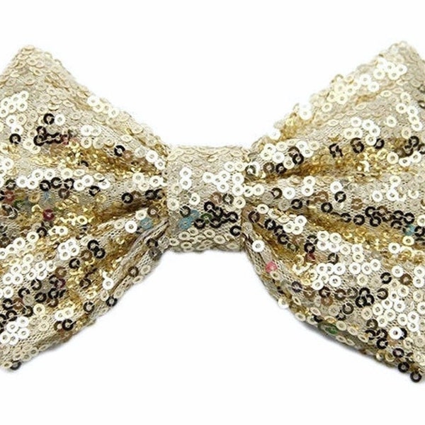 Gold Sequin Bows - Etsy