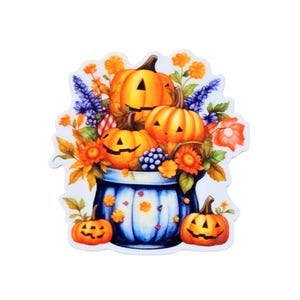 5pcs Fall Planar Resin Flatback | Floral Pumpkin Cabochon | DIY Autumn Craft Charms