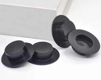 5 pcs Small Black Top Hats, Snowman Hat for Crafts, Accessories