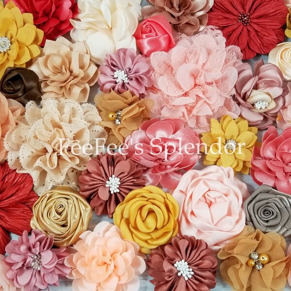 Bulk Fabric Flowers Etsy