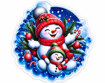 5 PCS Christmas Snowman Planar Resin Flatbacks for Badge Reels, Scrapbooking