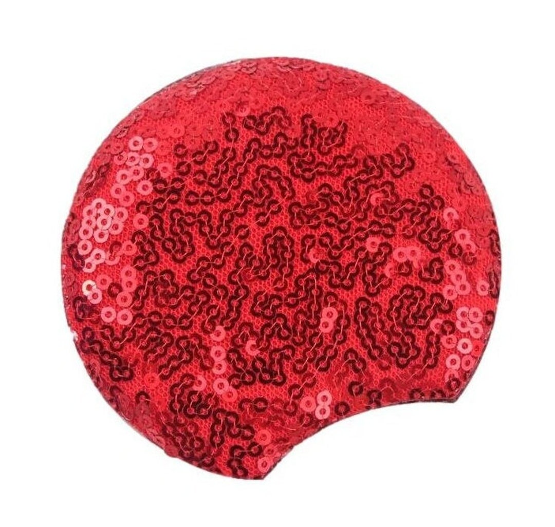 Padded Mouse Ears . Red Sequin . 3.3 In. Double Sided Sequin Etsy