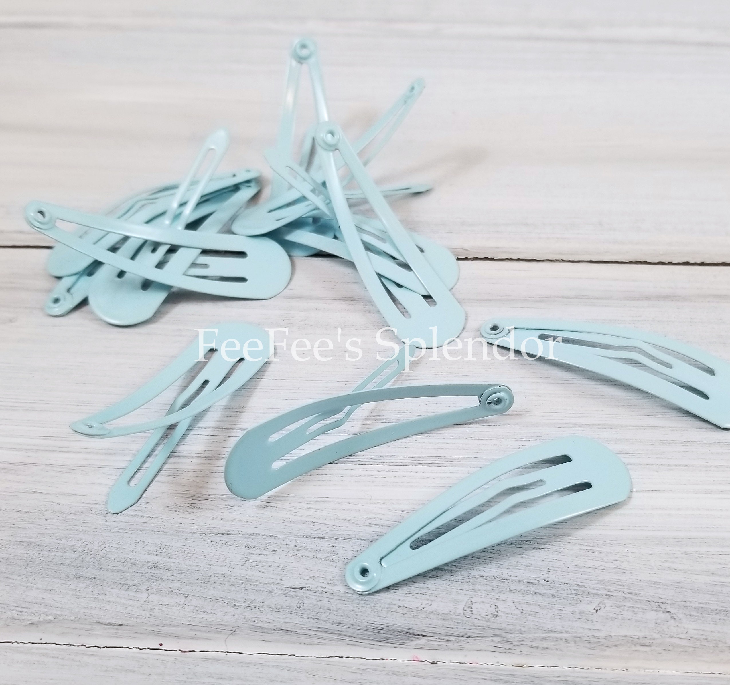 Clips de ajuste azul claro de 2 / 25 clips / 50 mm Etsy