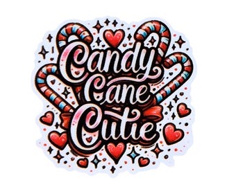 5 piezas de resina plana Candy Cane Cutie para centros de lazos, para la elaboración de tarjetas.